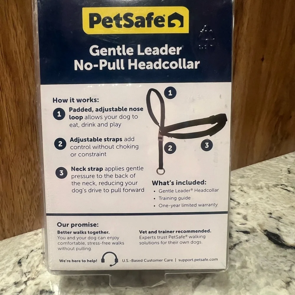 PetSafe Gentle Leader No-Pull Nylon Head Collar Small Black Unisex